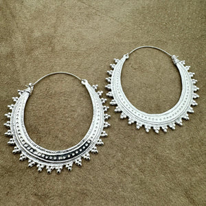 Maya Hoops - L/Silver