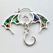 Load image into Gallery viewer, Abalone Dragons - M/Silver w/Abalone