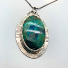 Load image into Gallery viewer, Cleopatra - Azurite and Sterling Silver Necklace