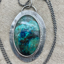 Load image into Gallery viewer, Cleopatra - Azurite and Sterling Silver Necklace