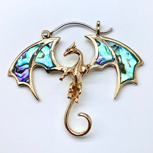 Abalone Dragons - M/Brass w/Abalone