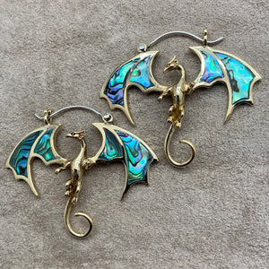 Abalone Dragons - M/Brass w/Abalone