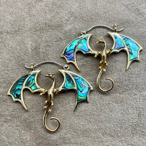 Abalone Dragons - M/Brass w/Abalone