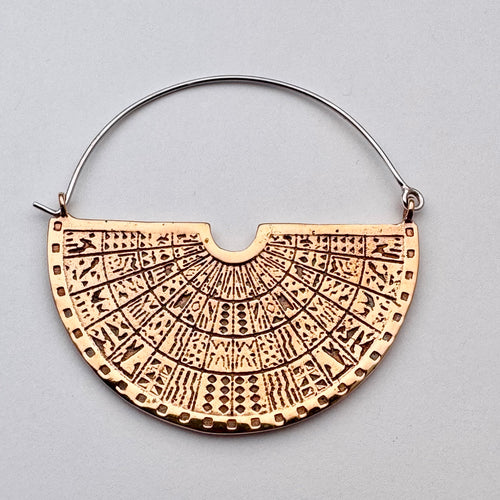 Egyptian Hoops - L/Brass