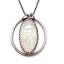 Load image into Gallery viewer, Carro - Moonstone and Sterling Silver Necklace