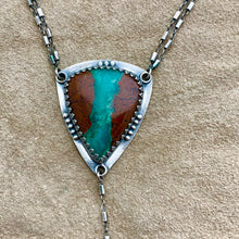 Load image into Gallery viewer, Azteca - Chrysoprase and Sterling Silver Necklace