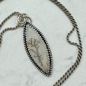 Adaline - Dendrite and Sterling Silver Necklace