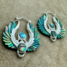 Load image into Gallery viewer, Phoenix Scarabs - S/Abalone w/Silver