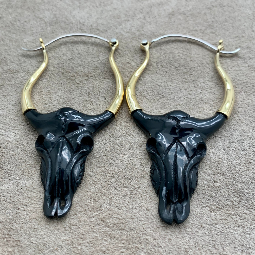 Buffalo Skulls - L/Horn