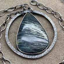 Load image into Gallery viewer, Alchemist - Feather Pyrite and Sterling Silver Necklace