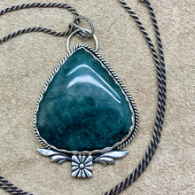 Load image into Gallery viewer, Belladonna - Gray Moonstone and Sterling Silver Necklace