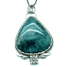 Load image into Gallery viewer, Belladonna - Gray Moonstone and Sterling Silver Necklace