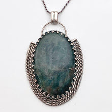 Load image into Gallery viewer, Helena - Gray Moonstone and Sterling Silver Necklace