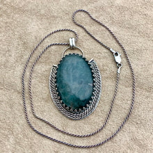 Load image into Gallery viewer, Helena - Gray Moonstone and Sterling Silver Necklace