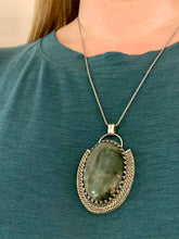 Load image into Gallery viewer, Helena - Gray Moonstone and Sterling Silver Necklace