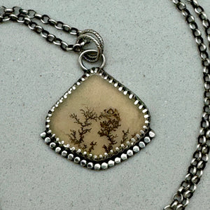 Jaylene - Dendrite and Sterling Silver Necklace