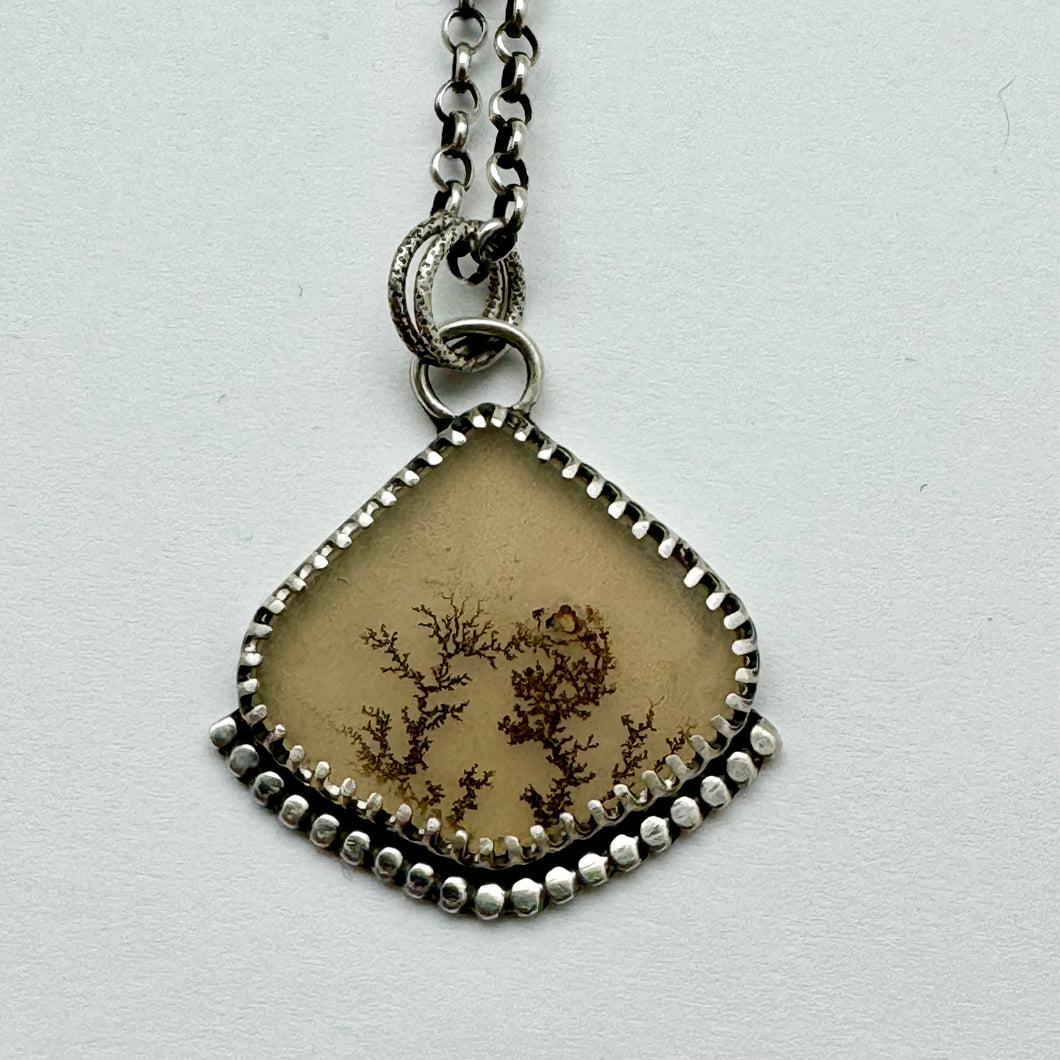 Jaylene - Dendrite and Sterling Silver Necklace