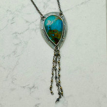 Load image into Gallery viewer, Jezzy - Chrysocolla and Sterling Silver Necklace