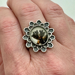 Dendrite Ring (Size 7) - Flower Power