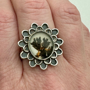 Dendrite Ring (Size 7) - Flower Power