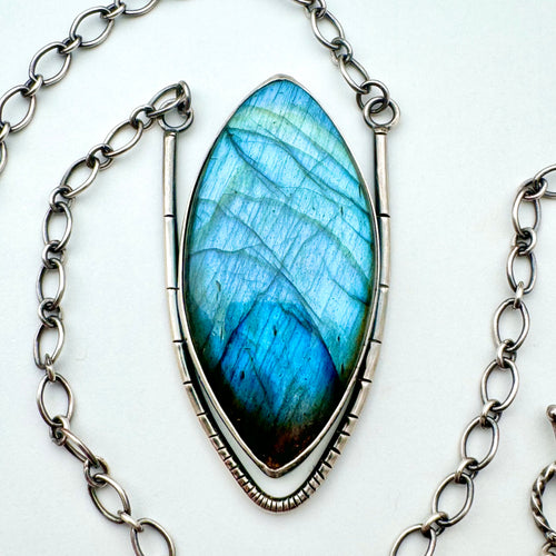 Venus - Labradorite and Sterling Silver Necklace