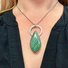 Load image into Gallery viewer, Galadriel - Petrified Wood and Sterling Silver Necklace