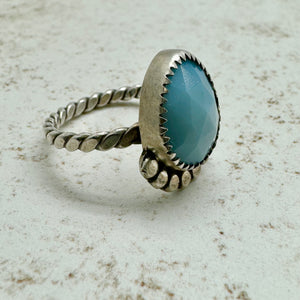 Opal Ring (Size 6.5) - Halo