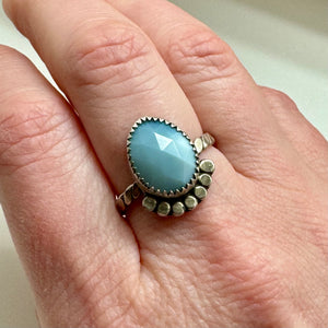 Opal Ring (Size 6.5) - Halo