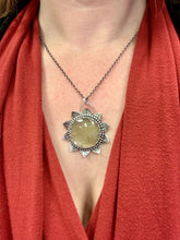 Load image into Gallery viewer, Sunflower - Rutilated Quartz and Sterling Silver Necklace