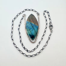 Load image into Gallery viewer, Venus - Labradorite and Sterling Silver Necklace