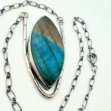 Load image into Gallery viewer, Venus - Labradorite and Sterling Silver Necklace