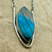 Load image into Gallery viewer, Venus - Labradorite and Sterling Silver Necklace