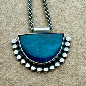 Azteca - Apatite and Sterling Silver Necklace