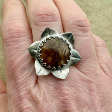 Load image into Gallery viewer, Rutilated Quartz Ring (Size 8.25) - Lotus