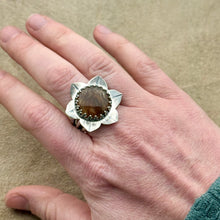 Load image into Gallery viewer, Rutilated Quartz Ring (Size 8.25) - Lotus