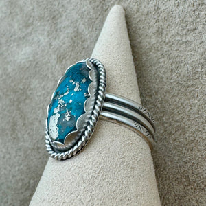 Persian Turquoise Ring (Size 10) - Southwest