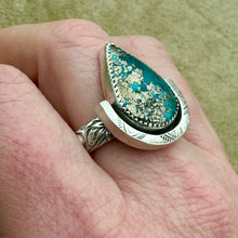 Load image into Gallery viewer, Persian Turquoise Ring (Size 8.25) - Warrior