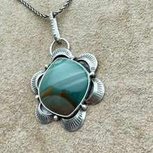 Load image into Gallery viewer, Nova - Serene Blue Mountain Jasper and Sterling Silver Necklace