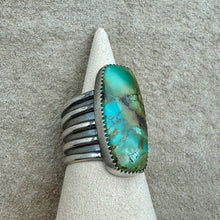 Load image into Gallery viewer, Hidalgo - Jazzy Polychrome Turquoise Ring (Size 6.75)