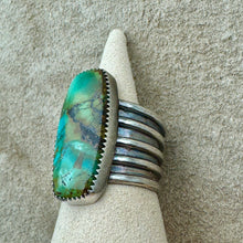 Load image into Gallery viewer, Hidalgo - Jazzy Polychrome Turquoise Ring (Size 6.75)