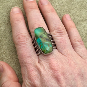 Hidalgo - Jazzy Polychrome Turquoise Ring (Size 6.75)