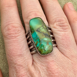 Hidalgo - Jazzy Polychrome Turquoise Ring (Size 6.75)