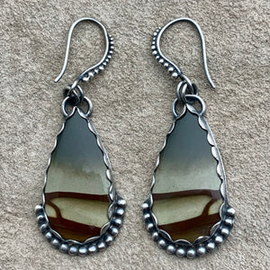 Jaelynn - Polychrome Jasper and Silver Earrings