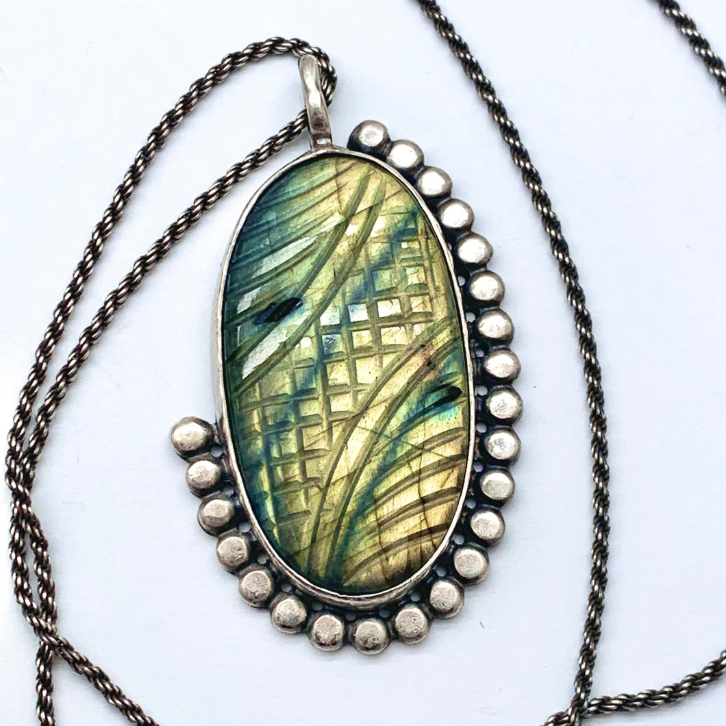 Aphrodite - Labradorite and Sterling Silver Necklace