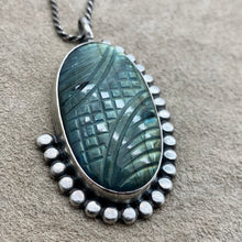 Load image into Gallery viewer, Aphrodite - Labradorite and Sterling Silver Necklace