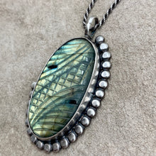 Load image into Gallery viewer, Aphrodite - Labradorite and Sterling Silver Necklace