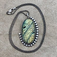 Load image into Gallery viewer, Aphrodite - Labradorite and Sterling Silver Necklace