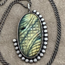 Load image into Gallery viewer, Aphrodite - Labradorite and Sterling Silver Necklace