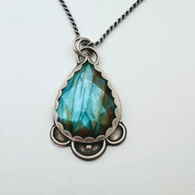 Load image into Gallery viewer, Tulsi - Labradorite and Sterling Silver Necklace