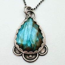 Load image into Gallery viewer, Tulsi - Labradorite and Sterling Silver Necklace